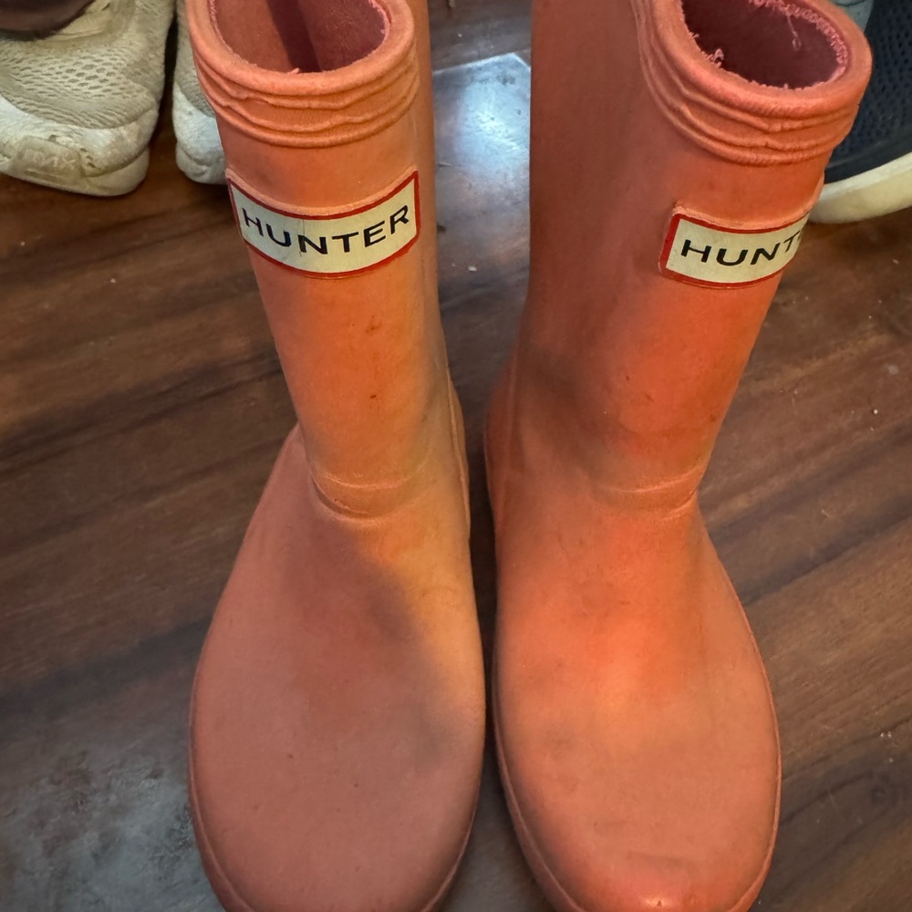 Hunter Vibrant Orange Waterproof Boots